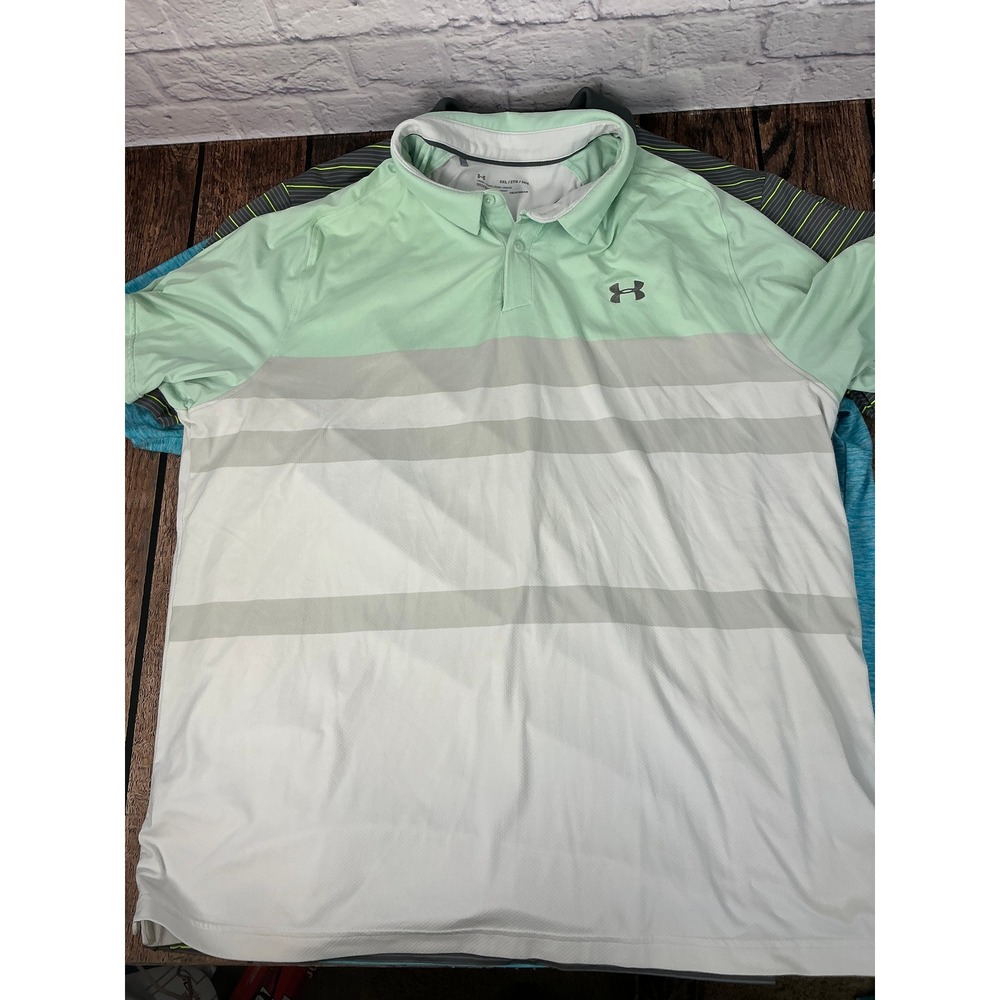 Under Armour Men's 2XL Loose Fit Polo Shirt Lot of 6 Performance Golf HeatGear - Picture 11 of 14
